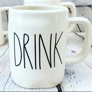 Rae Dunn 'Magenta ‘DRINK' Coffee Mug